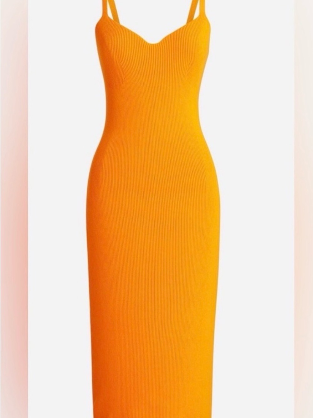 J. Crew Orange Midi Dress - Picture 3 of 14